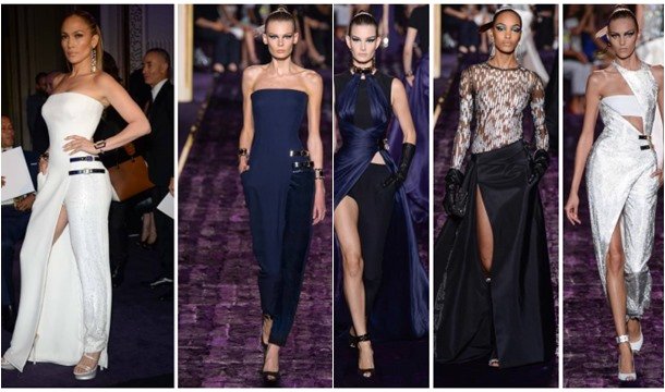 J.Lo Looks Stunning at Atelier Versace Fashion Show