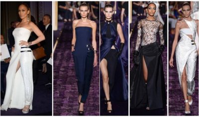 J.Lo Looks Stunning at Atelier Versace Fashion Show