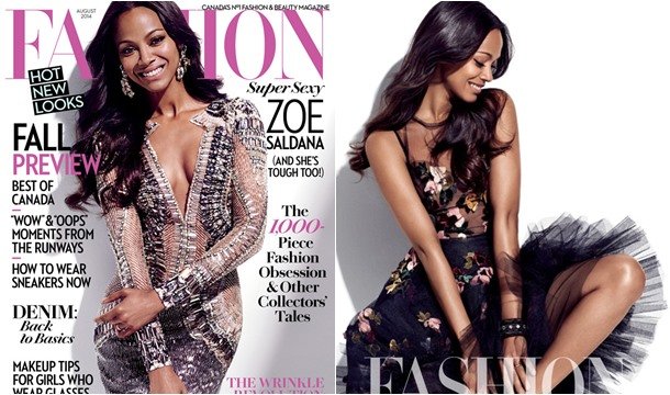 YES! Zoe Saldana Graces FASHION Magazine, Talks Nina Simone Controversy